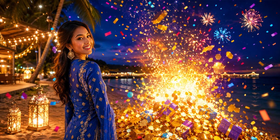 Wanita berpakaian baju kurung membuat deposit ke akaun kasino di Langkawi menggunakan eWallet