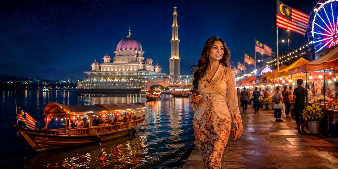 Pemain kasino di Putrajaya memasang taruhan di meja permainan langsung dalam talian